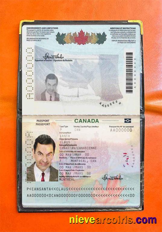 Canada passport (2010-present) photolook